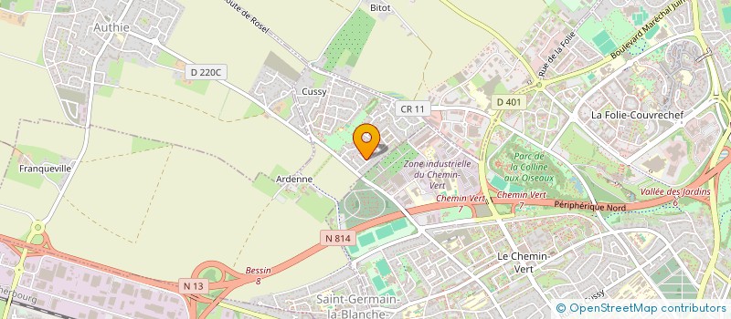 localisation de l'entreprise AJEM  SAINT-GERMAIN-LA-BLANCHE-HERBE