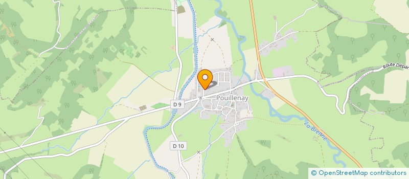 localisation de l'entreprise AJEND  POUILLENAY