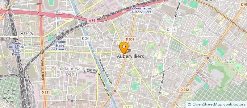 localisation de l'entreprise AJER SPORTS  AUBERVILLIERS