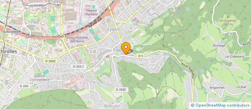 localisation de l'entreprise AJES  EYBENS