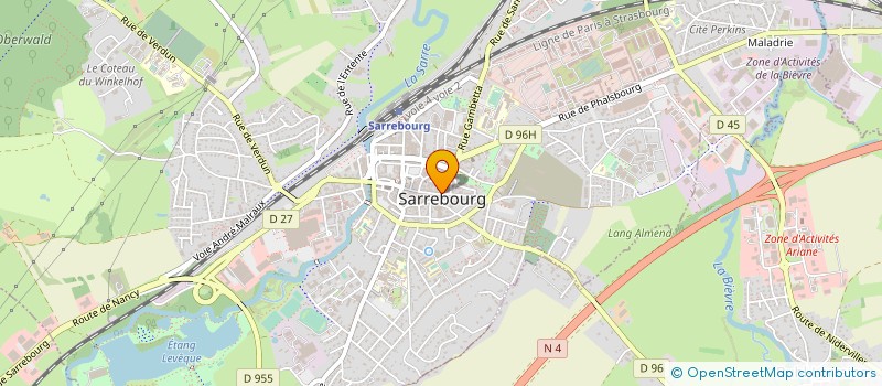 localisation de l'entreprise AJEVI INVEST à SARREBOURG