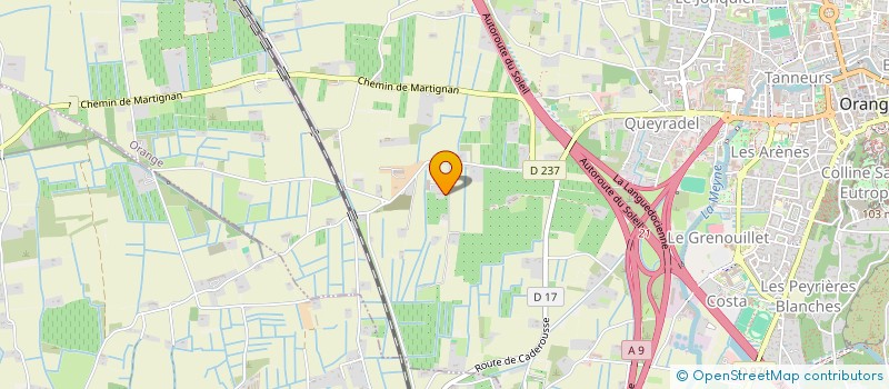 localisation de l'entreprise AJF 2014  ORANGE