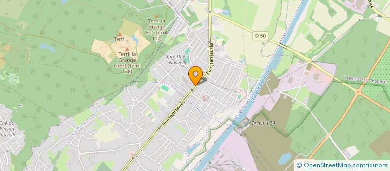 localisation de l'entreprise AJF à BRUAY-SUR-L'ESCAUT