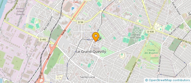 localisation de l'entreprise AJF  LE GRAND-QUEVILLY