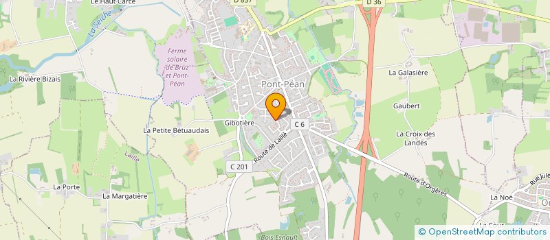 localisation de l'entreprise AJF.CLIC.  PONT-PEAN