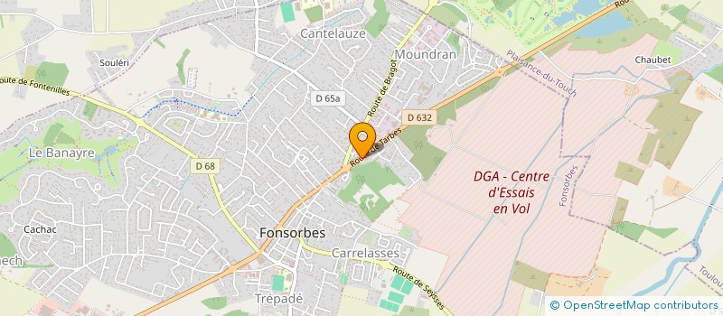 localisation de l'entreprise AJF CONSTRUCTIONS à FONSORBES