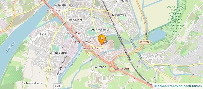 localisation de l'entreprise AJF DISTRIBUTION à ARLES
