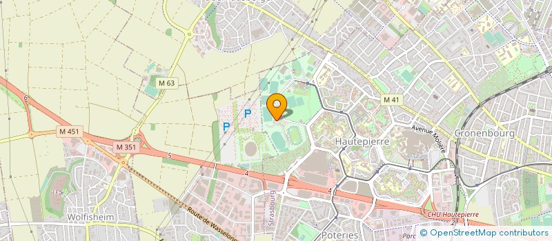 localisation de l'entreprise AJF HAUTEPIERRE à STRASBOURG