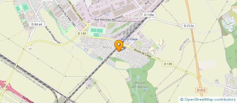 localisation de l'entreprise AJF IMMO  MITRY-MORY
