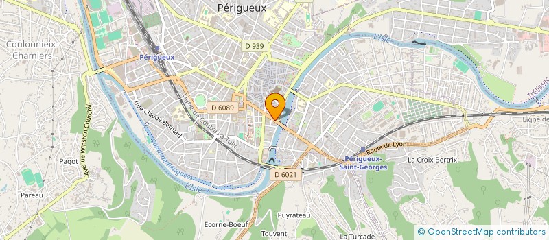 localisation de l'entreprise AJF IMMOBILIER à PERIGUEUX