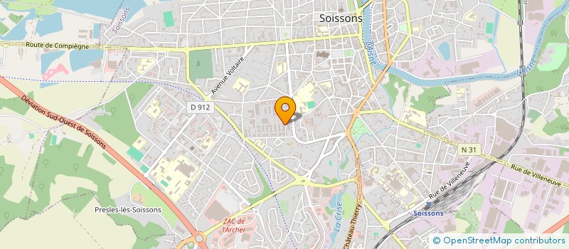 localisation de l'entreprise AJF PERFORMANCE à SOISSONS