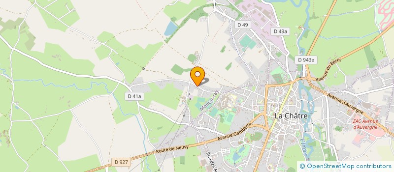 localisation de l'entreprise AJF PREVOTE à MONTGIVRAY