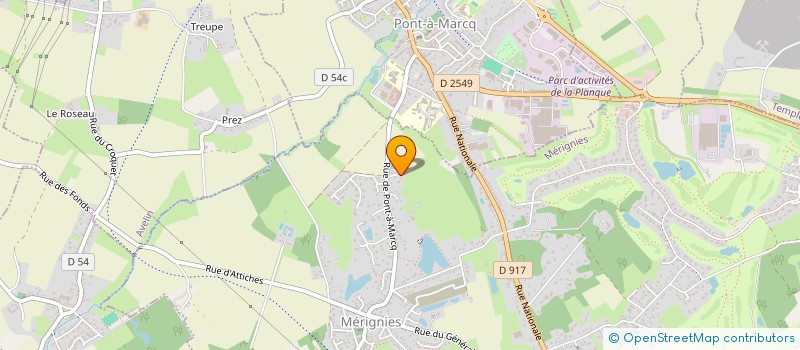 localisation de l'entreprise AJF TRANSMISSION  MERIGNIES