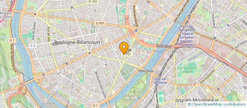 localisation de l'entreprise AJFEC à BOULOGNE-BILLANCOURT