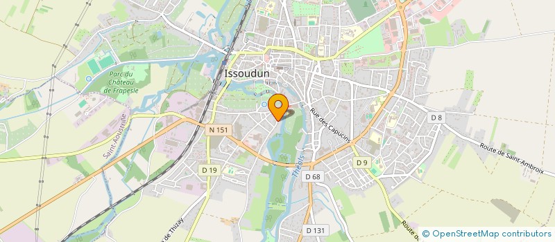 localisation de l'entreprise AJFM à ISSOUDUN