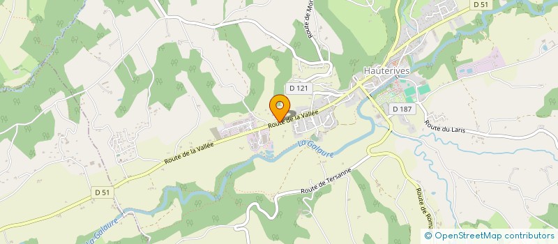 localisation de l'entreprise AJFM  HAUTERIVES