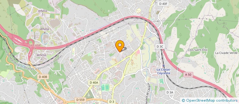 localisation de l'entreprise AJFM DISTRIBUTION  LA CIOTAT