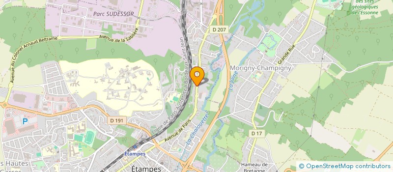 localisation de l'entreprise AJFT ENSEIGNES à ETAMPES
