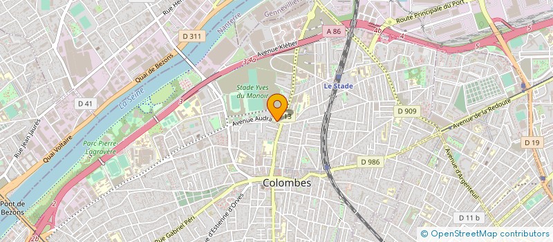 localisation de l'entreprise AJG à COLOMBES