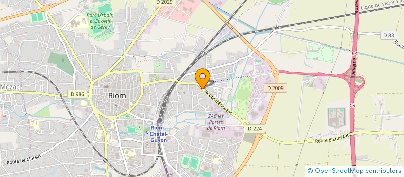 localisation de l'entreprise AJG  RIOM