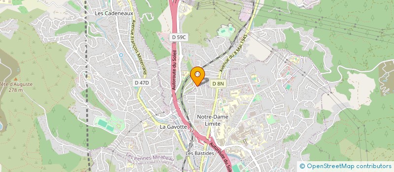 localisation de l'entreprise AJG à MARSEILLE