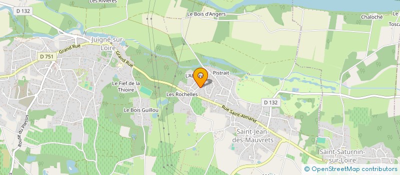 localisation de l'entreprise AJH  SEICHES-SUR-LE-LOIR