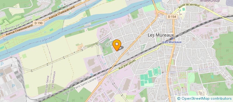 localisation de l'entreprise AJH DISTRIBUTION à LES MUREAUX