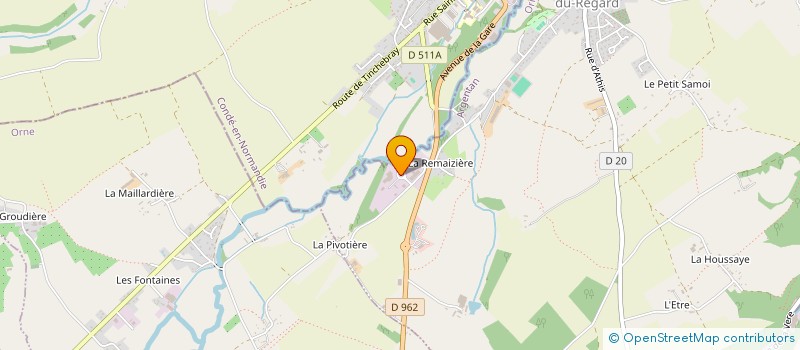 localisation de l'entreprise AJH HOLDING à SAINT-PIERRE-DU-REGARD