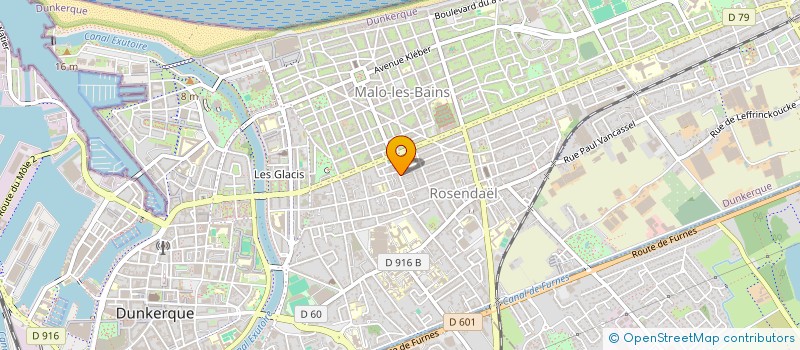 localisation de l'entreprise AJH IMMOBILIER à DUNKERQUE