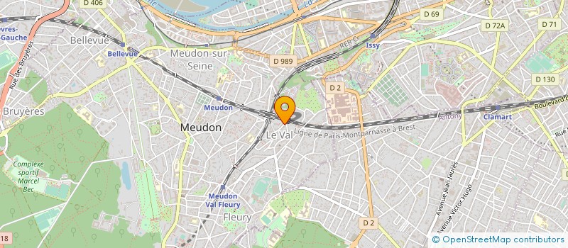 localisation de l'entreprise AJH NETWORKS à MEUDON