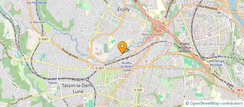 localisation de l'entreprise AJI  ECULLY