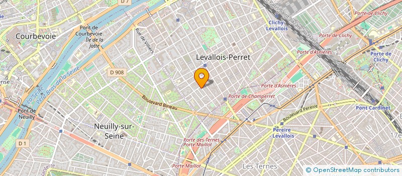 localisation de l'entreprise AJI à LEVALLOIS-PERRET
