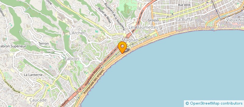 localisation de l'entreprise AJI  NICE