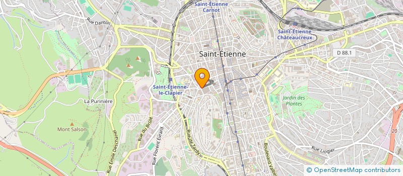 localisation de l'entreprise AJI DISCOUNT à SAINT-ETIENNE