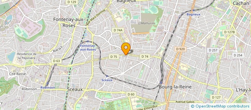 localisation de l'entreprise AJI ROYAL 2 à SCEAUX
