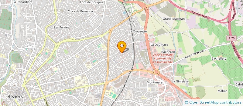 localisation de l'entreprise AJI SERVICES à BEZIERS