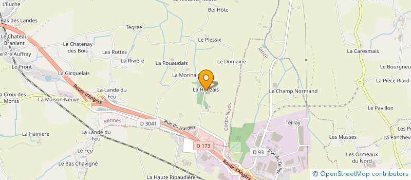 localisation de l'entreprise AJIMATERIEL à CORPS-NUDS