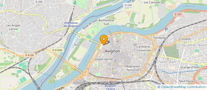 localisation de l'entreprise AJIMMO  VILLENEUVE-LES-AVIGNON