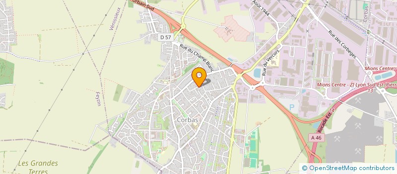 localisation de l'entreprise AJIR PLOMBERIE à CORBAS