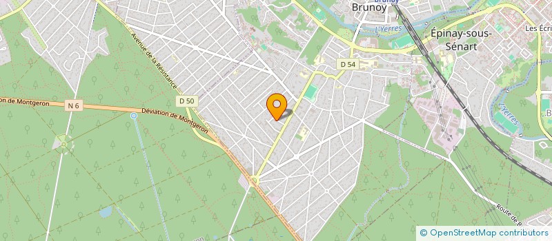 localisation de l'entreprise AJIREO à BRUNOY