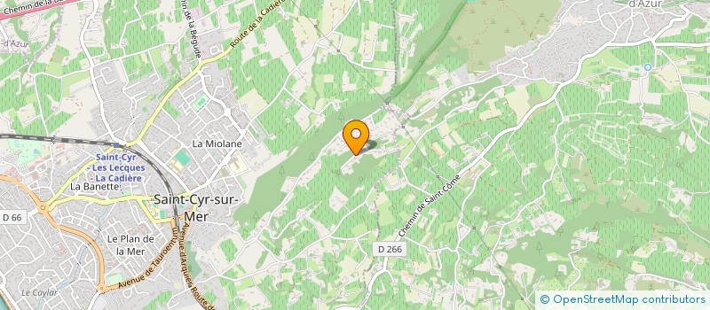 localisation de l'entreprise AJIRO à SAINT-CYR-SUR-MER