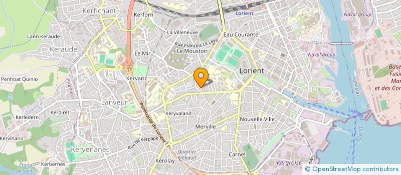 localisation de l'entreprise AJJ  LORIENT