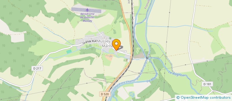 localisation de l'entreprise AJJS à MUSSEY-SUR-MARNE