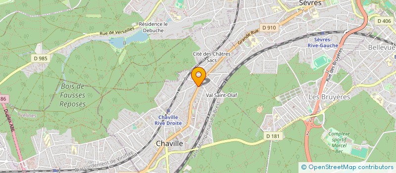 localisation de l'entreprise AJK à CHAVILLE