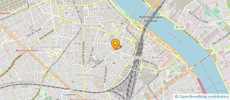 localisation de l'entreprise AJK à BORDEAUX