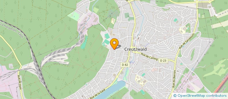 localisation de l'entreprise AJK  CREUTZWALD