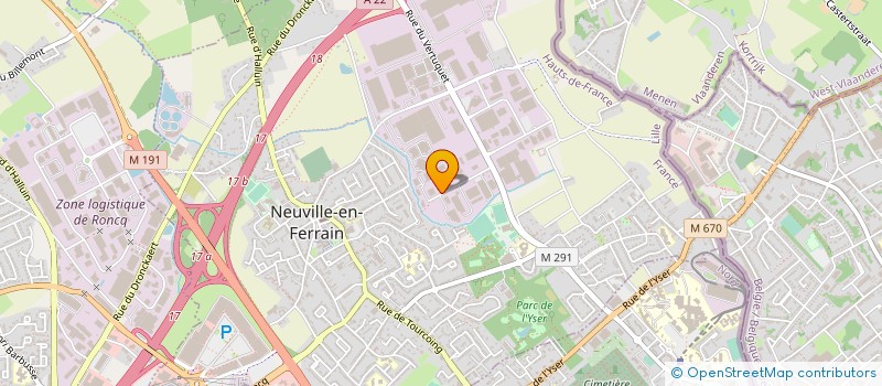 localisation de l'entreprise AJK FRANCE à NEUVILLE-EN-FERRAIN