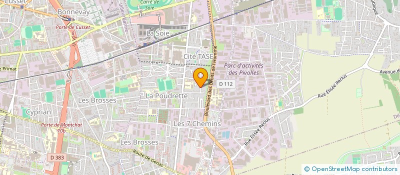 localisation de l'entreprise AJK RENOV  VAULX-EN-VELIN