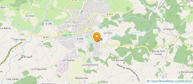 localisation de l'entreprise AJL  SAINT-MARTIN-EN-HAUT