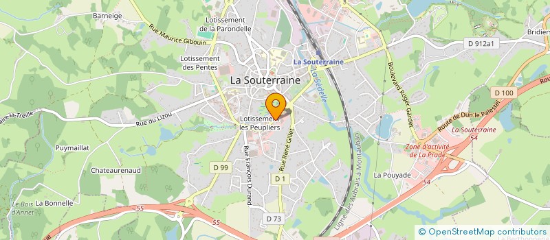 localisation de l'entreprise AJL  LA SOUTERRAINE